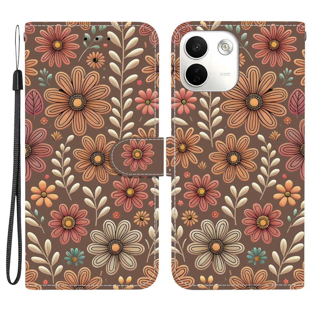 For Xiaomi Redmi Note 17 Pro Max 5G Wallet Case Pattern Printing Leather Stand Phone Cover with Strap