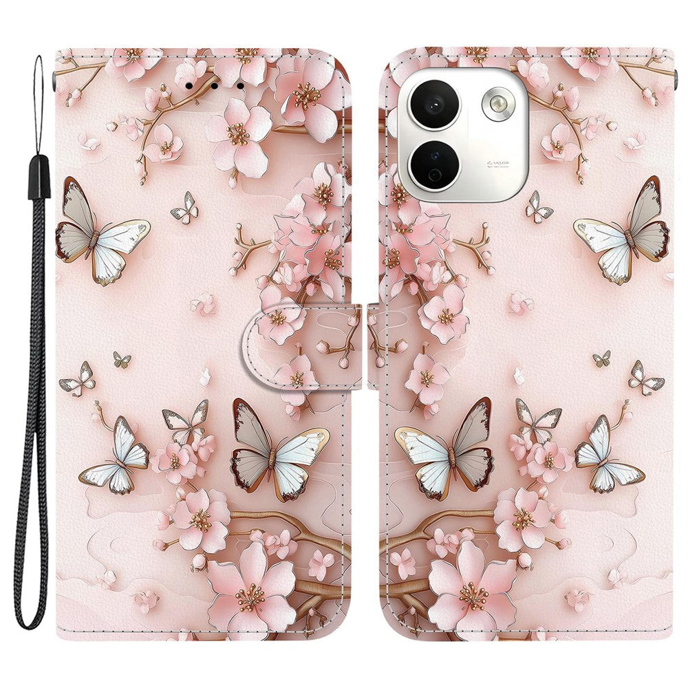 For Xiaomi Redmi Note 17 Pro Max 5G Wallet Case Pattern Printing Leather Stand Phone Cover with Strap