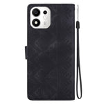 For Honor 600 Smart 5G  /  X7e Plus 5G Wallet Case Imprinted Ethnic Pattern Leather Phone Cover with Wrist Strap