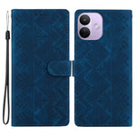 For Xiaomi Redmi Note 17 Pro 5G Wallet Case Imprinted Ethnic Pattern Leather Phone Cover with Wrist Strap
