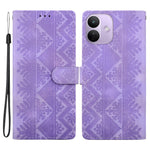 For Xiaomi Redmi Note 17 Pro 5G Wallet Case Imprinted Ethnic Pattern Leather Phone Cover with Wrist Strap