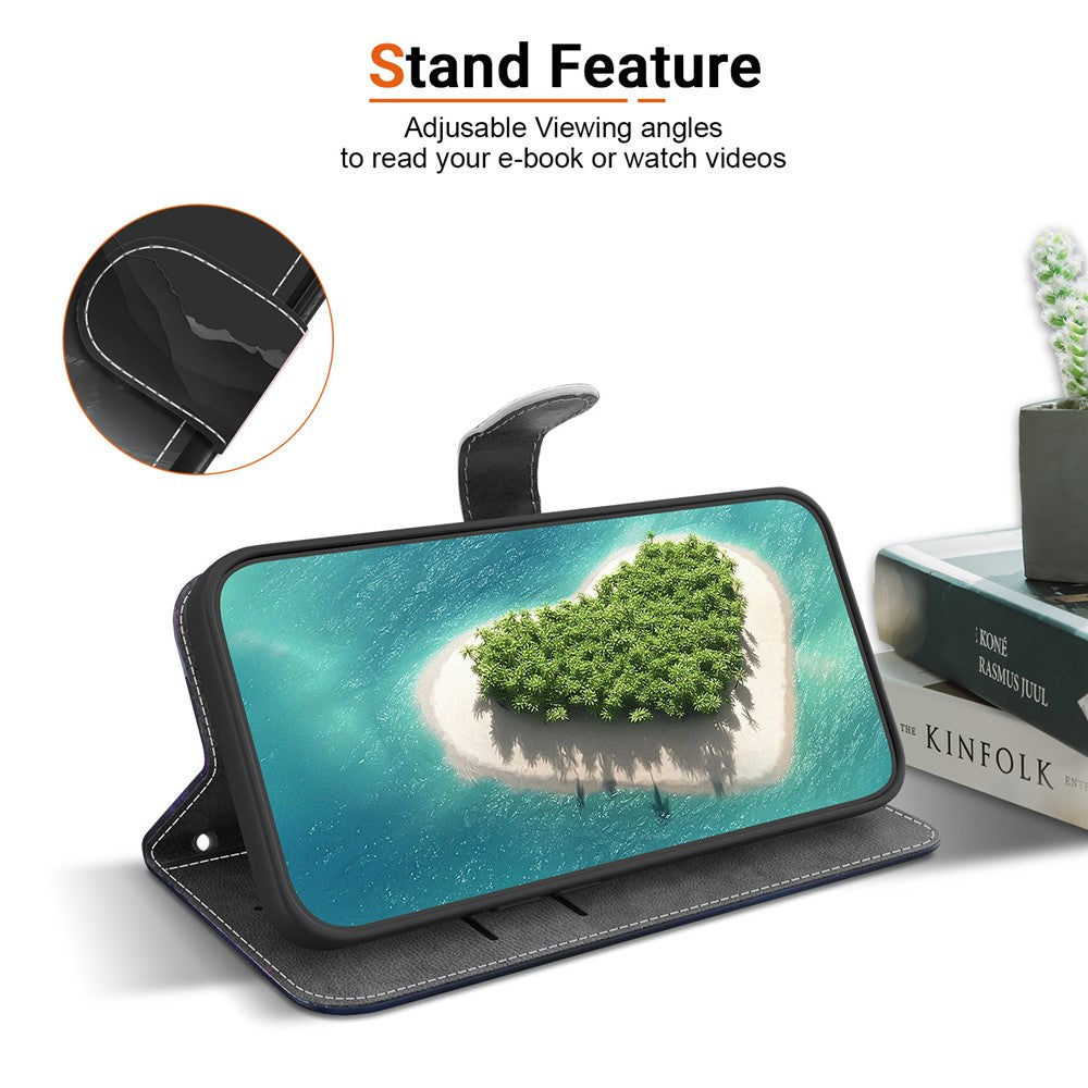 Xiaomi Redmi Note 17 Pro 5G-skal Mönstertryck PU-läder Plånbok Flip Stand mobilskal med Handledsrem