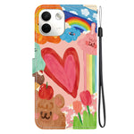 For Xiaomi Redmi Note 17 Pro Max 5G Case Pattern Printing PU Leather Wallet Flip Stand Phone Cover with Wrist Strap