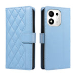 For Honor 600 Smart 5G / Honor X7e Plus 5G Wallet Case Rhombus Leather Phone Cover with Strap