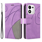 For Honor X7e Plus 5G / Honor 600 Smart 5G Leather Phone Case Stand Wallet with Bi-colour Splicing Design