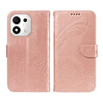 Til Honor X7e Plus 5G / Honor 600 Smart 5G Etui Sommerfuglemønster PU-læder Folio Flip Telefoncover