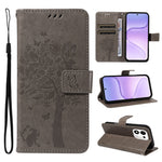 For Honor 600 Smart 5G / Honor X7e Plus 5G Phone Case with Stand Cat Tree Pattern Leather Wallet Mobile Cover