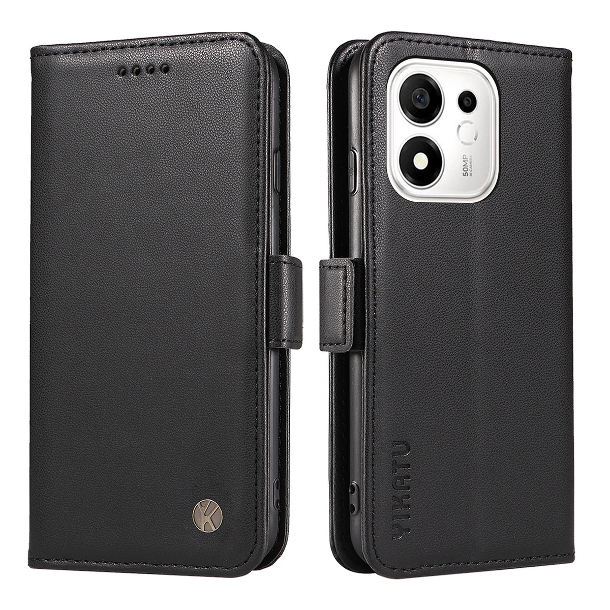 YIKATU for Honor 600 Smart 5G / Honor X7e Plus 5G Wallet Phone Case  YK-003 Leather Stand Cover