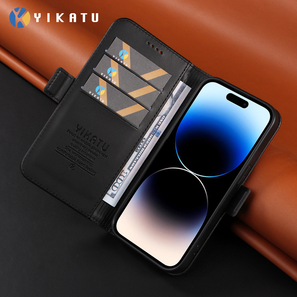 YIKATU for Honor 600 Smart 5G / Honor X7e Plus 5G Wallet Phone Case  YK-003 Leather Stand Cover