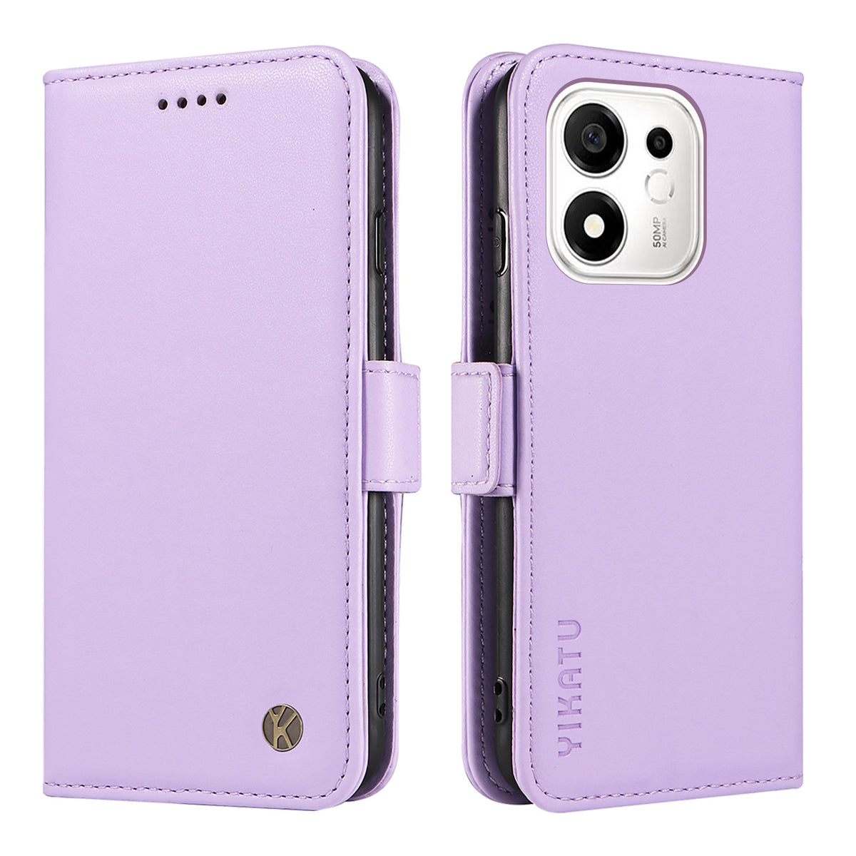 YIKATU for Honor 600 Smart 5G / Honor X7e Plus 5G Wallet Phone Case  YK-003 Leather Stand Cover