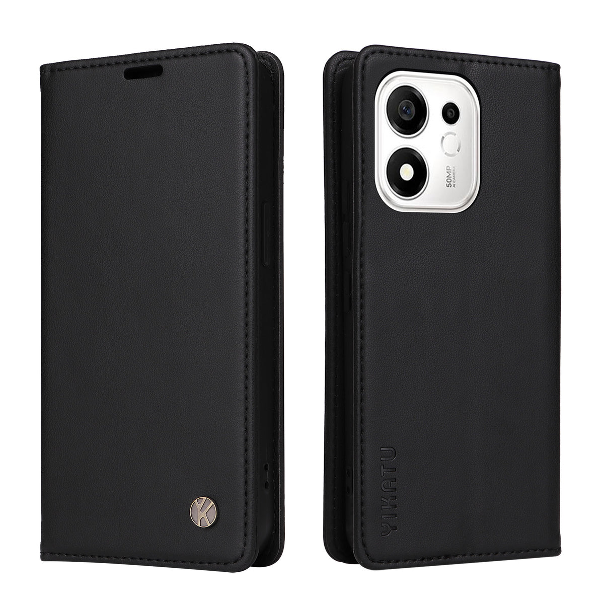 YIKATU for Honor X7e Plus 5G / Honor 600 Smart 5G YK-001 Phone Cases Magnetic Closure PU Leather Mobile Cover