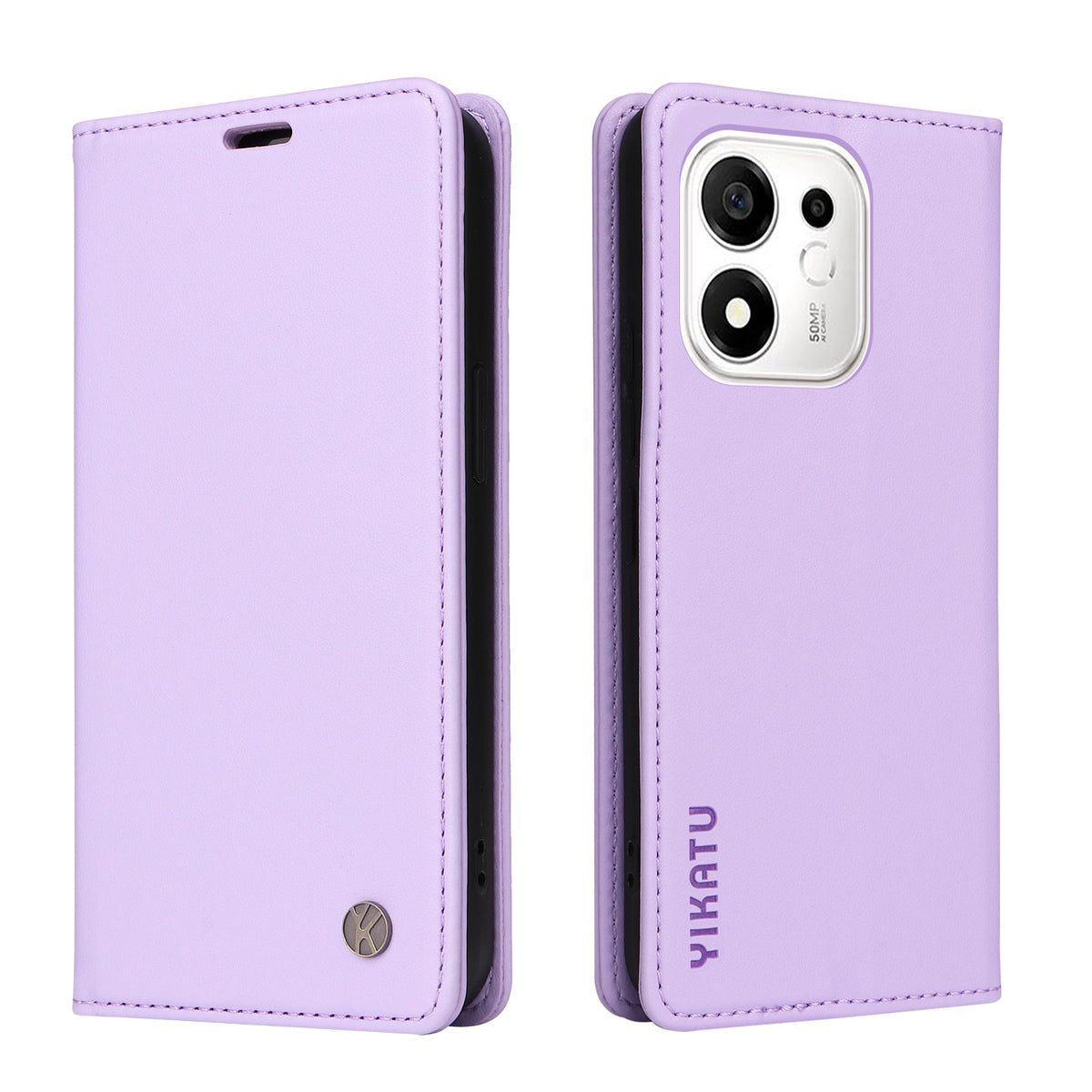 YIKATU for Honor X7e Plus 5G / Honor 600 Smart 5G YK-001 Phone Cases Magnetic Closure PU Leather Mobile Cover