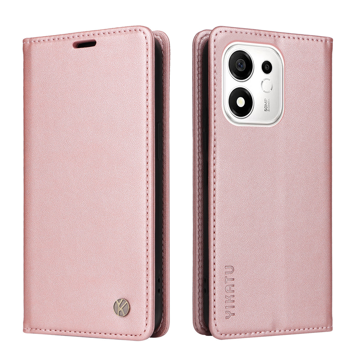 YIKATU for Honor X7e Plus 5G / Honor 600 Smart 5G YK-001 Phone Cases Magnetic Closure PU Leather Mobile Cover