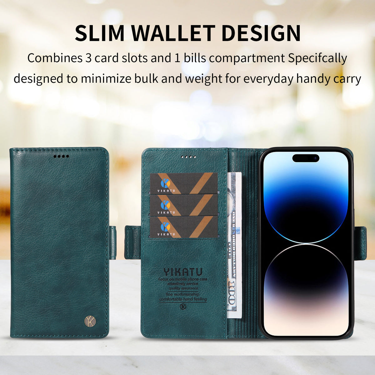 YIKATU for Honor 600 Smart 5G / Honor X7e Plus 5G Case YK-007 Litchi Texture PU Leather Wallet Phone Cover