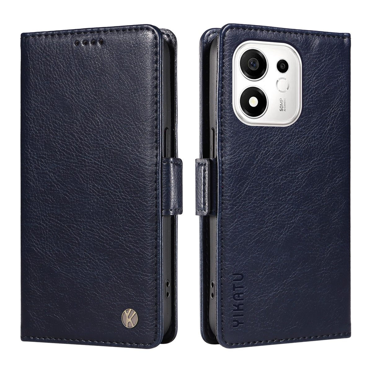 YIKATU for Honor 600 Smart 5G / Honor X7e Plus 5G Case YK-007 Litchi Texture PU Leather Wallet Phone Cover