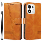 Honor 600 Smart 5G / Honor X7e Plus 5G Pung-Etui T-formede Linjer Læder Telefoncover Stand