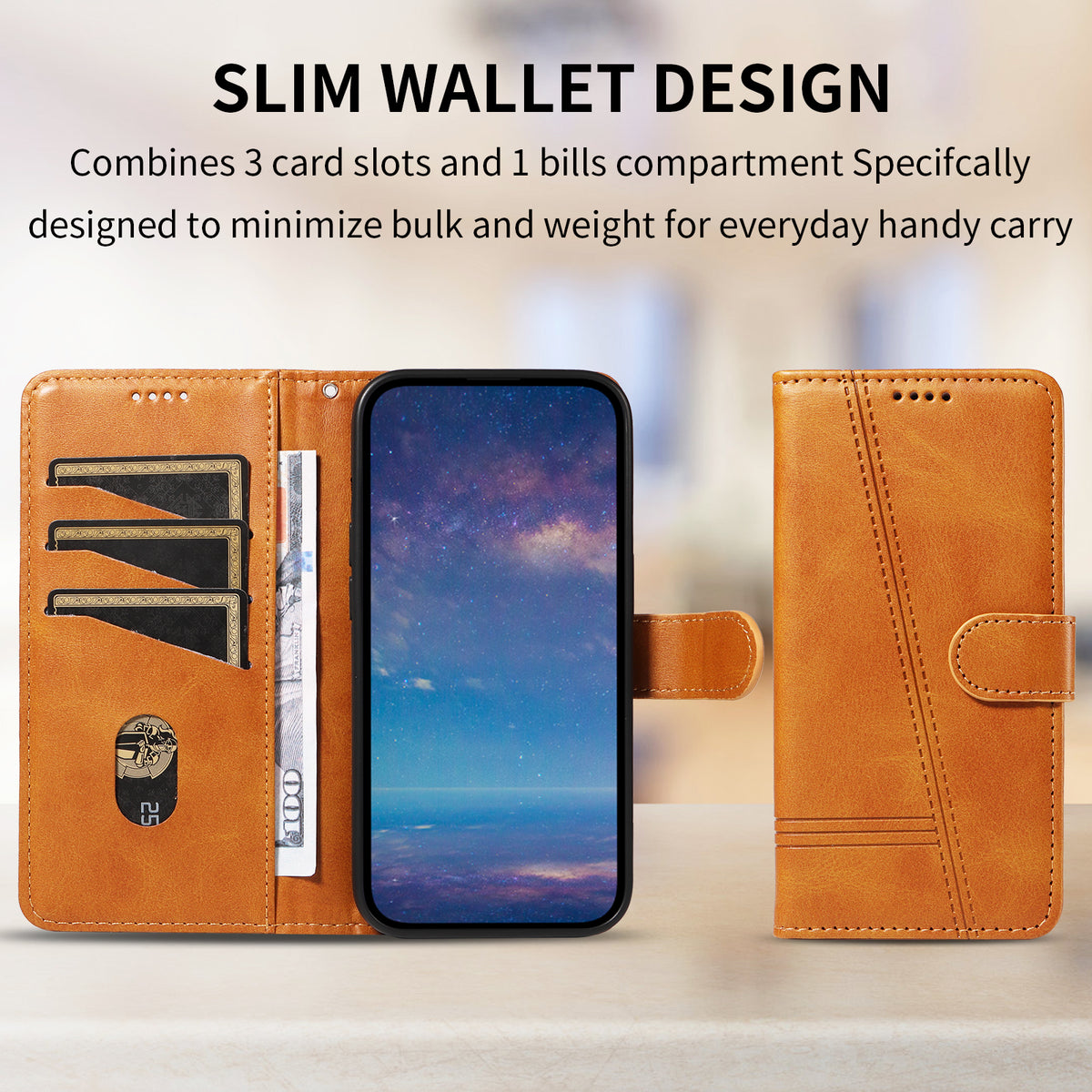 Honor 600 Smart 5G / Honor X7e Plus 5G Pung-Etui T-formede Linjer Læder Telefoncover Stand