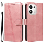 Honor 600 Smart 5G / Honor X7e Plus 5G Pung-Etui T-formede Linjer Læder Telefoncover Stand
