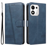 Honor 600 Smart 5G / Honor X7e Plus 5G Pung-Etui T-formede Linjer Læder Telefoncover Stand