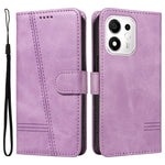 Honor 600 Smart 5G / Honor X7e Plus 5G Pung-Etui T-formede Linjer Læder Telefoncover Stand