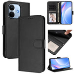 For Xiaomi Redmi Note 17 Pro Max 5G / Xiaomi Redmi Note 17 Pro+ 5G Wallet Case RFID Blocking Calf Texture Leather Stand Phone Cover with Strap
