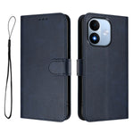 For Xiaomi Redmi Note 17 4G (Global) / Note 17 5G (Global) / Note 17 (India / China) 5G Wallet Case RFID Blocking Calf Texture Leather Stand Phone Cover with Strap
