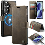 AUTSPACE for Samsung Galaxy Z Fold8 Ultra A15 Case RFID Blocking Wallet Leather Magnetic Phone Cover