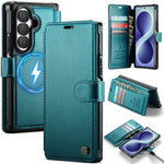 AUTSPACE for Samsung Galaxy Z Fold8 Ultra A15 Case RFID Blocking Wallet Leather Magnetic Phone Cover