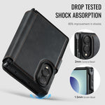 AUTSPACE for Samsung Galaxy Z Fold8 A15 Case RFID Blocking Wallet Leather Magnetic Phone Cover