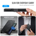 AUTSPACE for Samsung Galaxy Z Fold8 A15 Case RFID Blocking Wallet Leather Magnetic Phone Cover