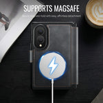 AUTSPACE for Samsung Galaxy Z Fold8 A15 Case RFID Blocking Wallet Leather Magnetic Phone Cover