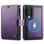 AUTSPACE for Samsung Galaxy Z Fold8 A15 Case RFID Blocking Wallet Leather Magnetic Phone Cover
