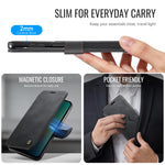 AUTSPACE for Samsung Galaxy A27 5G A15 Case RFID Blocking Wallet Leather Magnetic Phone Cover