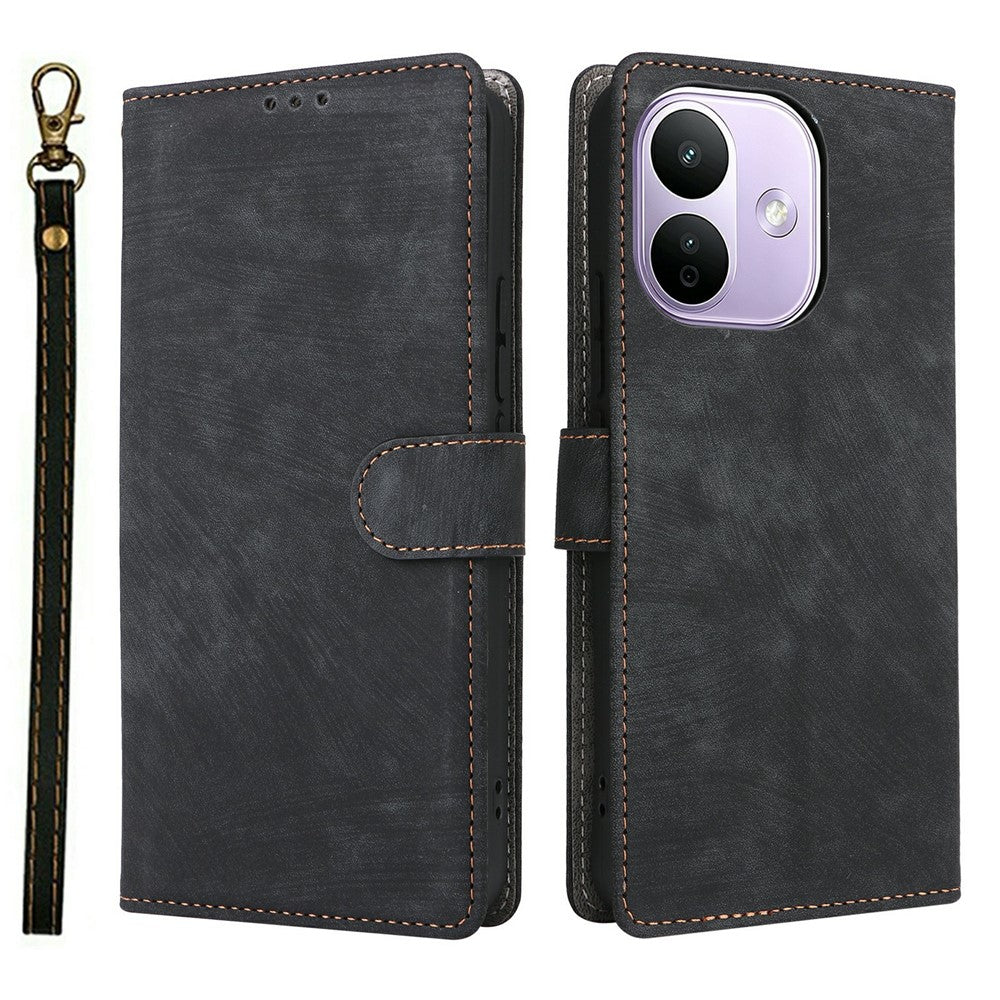For Xiaomi Redmi Note 17 Pro 5G Wallet Case RFID Blocking PU Leather Phone Cover Stand with Strap