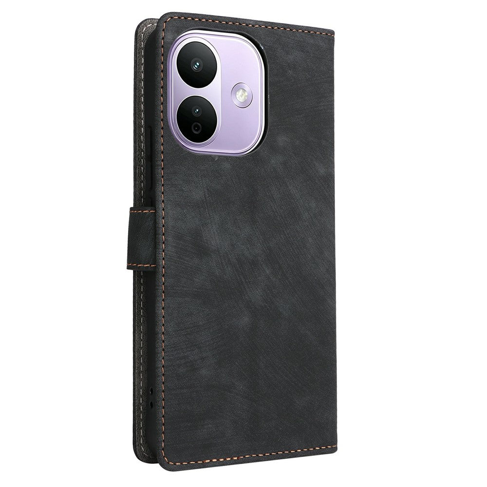 For Xiaomi Redmi Note 17 Pro 5G Wallet Case RFID Blocking PU Leather Phone Cover Stand with Strap