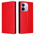 For Xiaomi Redmi Note 17 Pro 5G Case Wallet Rhombus Imprinted PU Leather Phone Cover