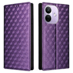 For Xiaomi Redmi Note 17 Pro 5G Case Wallet Rhombus Imprinted PU Leather Phone Cover