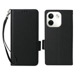For Xiaomi Redmi Note 17 Pro Max 5G  /  Redmi Note 17 Pro+ 5G Case Litchi Texture Wallet Leather Phone Cover with Wrist Strap