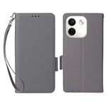 For Xiaomi Redmi Note 17 Pro Max 5G  /  Redmi Note 17 Pro+ 5G Case Litchi Texture Wallet Leather Phone Cover with Wrist Strap