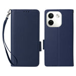 For Xiaomi Redmi Note 17 Pro Max 5G  /  Redmi Note 17 Pro+ 5G Case Litchi Texture Wallet Leather Phone Cover with Wrist Strap