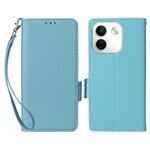 For Xiaomi Redmi Note 17 Pro Max 5G  /  Redmi Note 17 Pro+ 5G Case Litchi Texture Wallet Leather Phone Cover with Wrist Strap