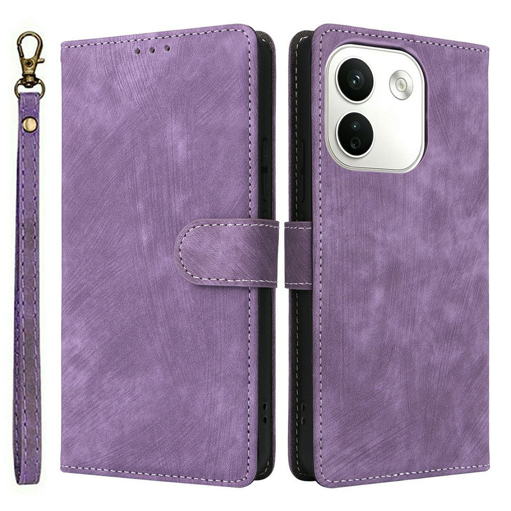 For Xiaomi Redmi Note 17 Pro Max 5G  /  Redmi Note 17 Pro+ 5G Wallet Case RFID Blocking PU Leather Phone Cover Stand with Strap