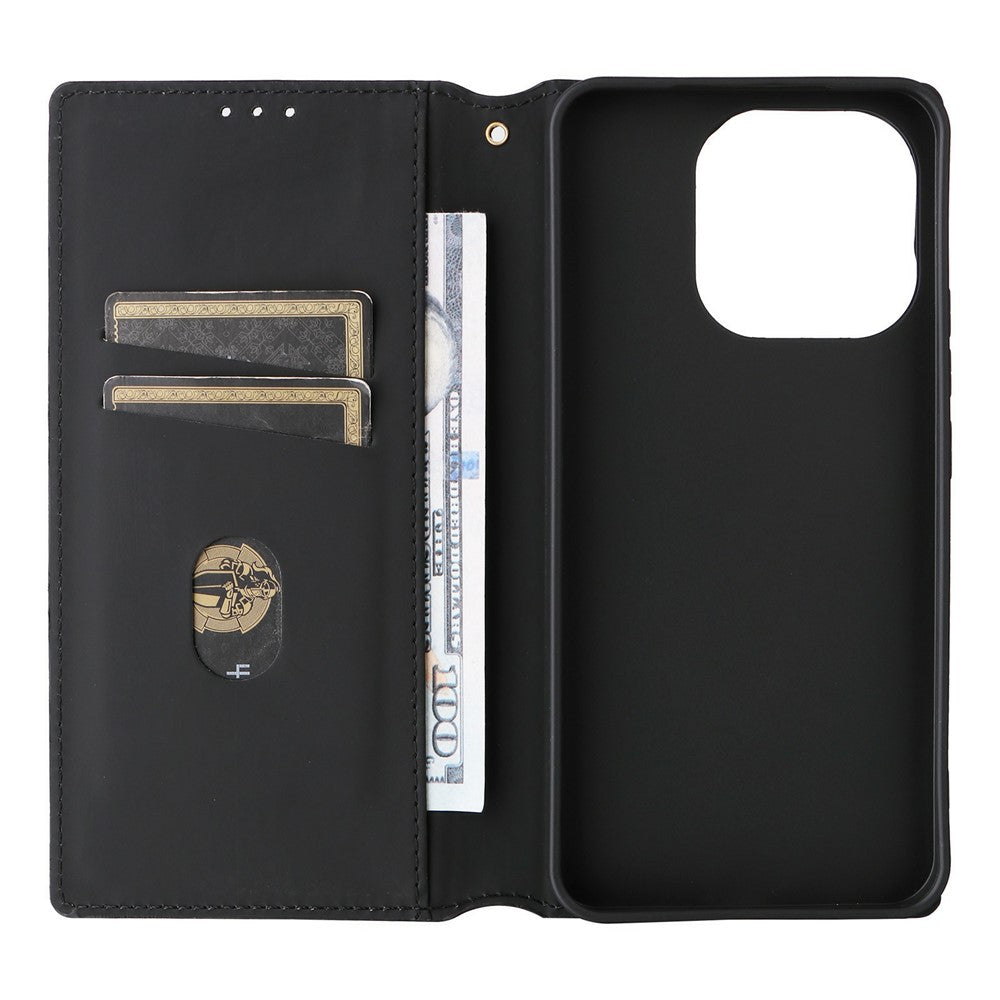 For Xiaomi Redmi Note 17 Pro Max 5G  /  Redmi Note 17 Pro+ 5G Case Wallet Rhombus Imprinted PU Leather Phone Cover