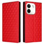 For Xiaomi Redmi Note 17 Pro Max 5G  /  Redmi Note 17 Pro+ 5G Case Wallet Rhombus Imprinted PU Leather Phone Cover