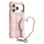 Til iPhone 18 Pro Max / 17 Pro Max Cover Vatteret Gitter Flydende Silikone + PC Stødsikkert Telefoncover med Håndrem