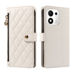 Til Honor 600 Smart 5G / Honor X7e Plus 5G Pung Etui med Remme, Rhombus Læder Stand Telefoncover