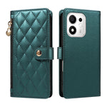 Til Honor 600 Smart 5G / Honor X7e Plus 5G Pung Etui med Remme, Rhombus Læder Stand Telefoncover