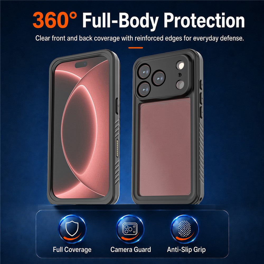 REDPEPPER FM Series For iPhone 18 Pro Waterproof Case IP68 Shockproof Phone Cover