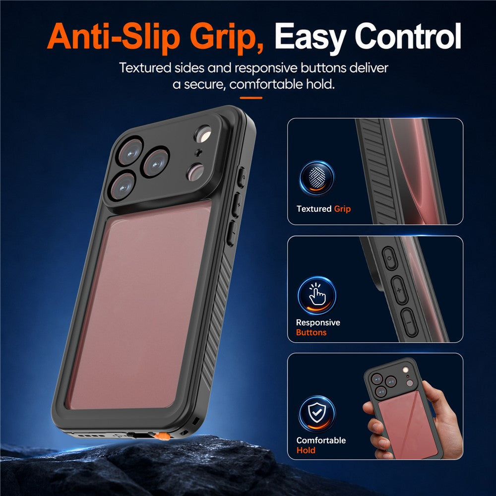 REDPEPPER FM Series For iPhone 18 Pro Waterproof Case IP68 Shockproof Phone Cover