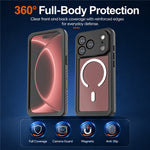 REDPEPPER FM Series For iPhone 18 Pro IPX8 Waterproof Case PC TPU PET Clear Magnetic Phone Cover